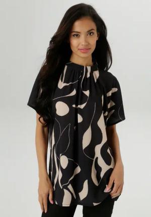 Aniston SELECTED Kurzarmbluse, in extra weiter Form - NEUE KOLLEKTION