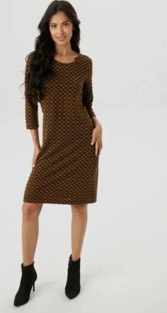 Aniston SELECTED Jerseykleid, mit schöner Oberflächenstruktur und Wellenmusterung - NEUE KOLLEKTION