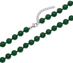 Unique Perlenkette Unique Kette aus 8mm facettierten Jadeperlen PN0018