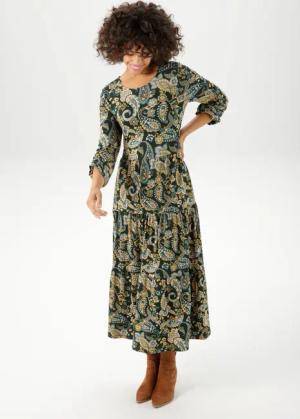 Aniston CASUAL Jerseykleid, mit farbharmonischem Paisley-Muster - NEUE KOLLEKTION