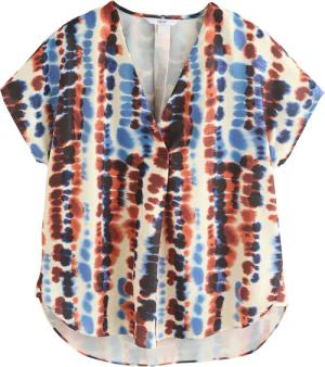 Next Kurzarmbluse Relaxed Fit Schlupfbluse mit