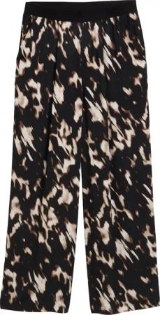 TOM TAILOR Damen Culotte Hose mit Muster, braun, Animalprint, Gr. 40/28