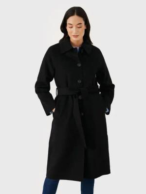 Part Two Wollmantel Rinna 30306929 Schwarz Regular Fit