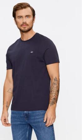 Gant T-Shirt Shield 2003184 Dunkelblau Regular Fit
