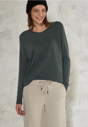 Cecil Damen Pullover in Grün, Gr: XS