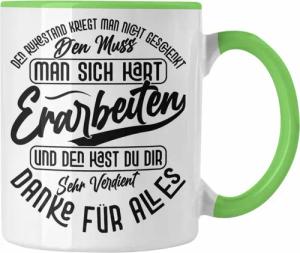 Trendation Tasse Ruhestand Tasse Geschenk Rente