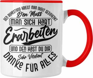 Trendation Tasse Ruhestand Tasse Geschenk Rente