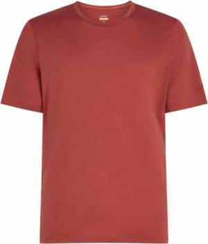 Icebreaker Merino 200 Oasis SS Crewe Herren Funktionsunterhemd (Dunkelrot XXL Größe)
