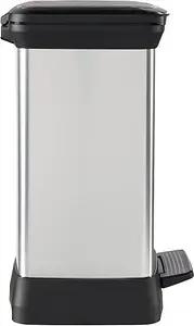 curver DECOBIN Mülleimer 30,0 l silbermetallic