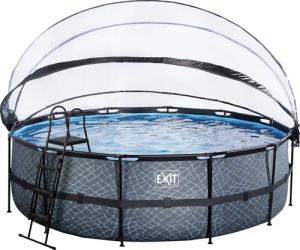 EXIT Framepool inkl. multifunktionaler Poolabdeckung (Set,