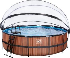 EXIT Framepool inkl. multifunktionaler Poolabdeckung (Set,