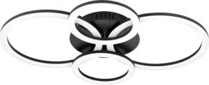 EGLO Deckenleuchte PARRAPOS-Z Deckenlampe schwarz, TuneableWhite,