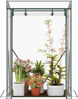 Woltu Foliengewächshaus, Tomatengewächshaus Treibhaus Transparent