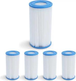 RAMROXX Pool-Filterkartusche 5x Filterkartusche Ersatzfilter Filterpatrone