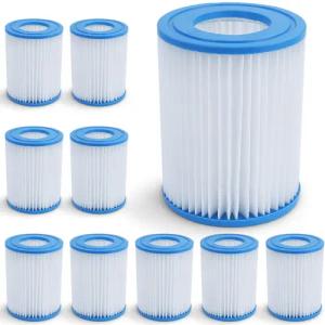 RAMROXX Pool-Filterkartusche 10x Filterkartusche Ersatzfilter Filterpatrone