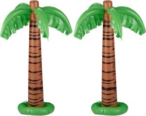 relaxdays Aufblasbares Partyzubehör Aufblasbare Palme 2er