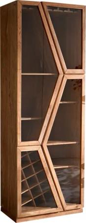 DELIFE Vitrine Taza Akazie Natur 75x210