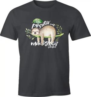 MoonWorks Print-Shirt Herren T-Shirt Faultier Ich