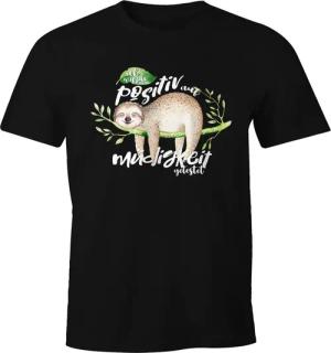 MoonWorks Print-Shirt Herren T-Shirt Faultier Ich