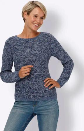 Sieh an! Strickpullover Rundhalspullover