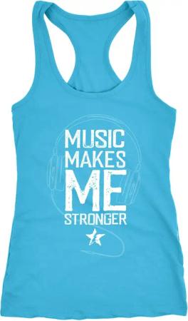 Neverless Tanktop Damen Tank-Top Music makes