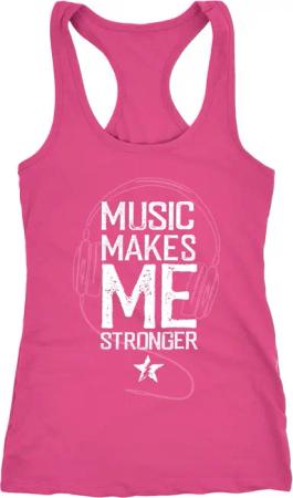 Neverless Tanktop Damen Tank-Top Music makes