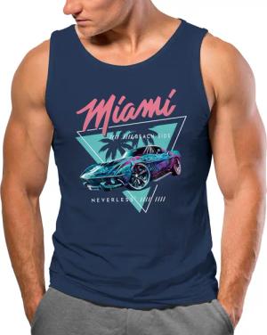 Neverless Tanktop Herren Tank-Top Bedruckt Miami