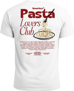 Neverless Print-Shirt Herren T-Shirt Backprint Pasta