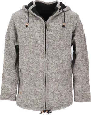 Guru-Shop Strickjacke Wolljacke aus Nepal, warme