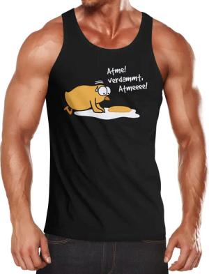 MoonWorks Tanktop Herren Tanktop Spiegelei Spruch