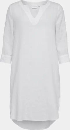 NADINE H Sommerkleid Leinenkleid WHITE