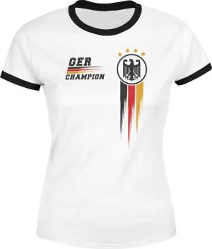 MoonWorks Print-Shirt Damen EM-Shirt Deutschland Fußball