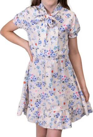 KMISSO Sommerkleid Mädchen Kleid kurze Ärmel