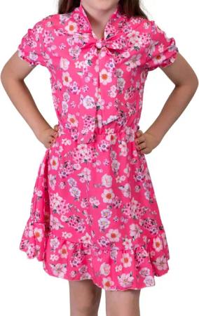 KMISSO Sommerkleid Mädchen Kleid kurze Ärmel