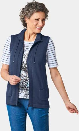 GOLDNER Strickweste Kurzgröße: Sportliche Strickweste