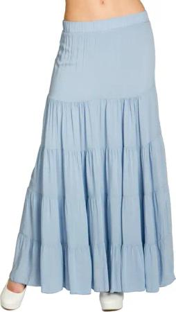 Caspar Faltenrock RO020 langer eleganter Damen