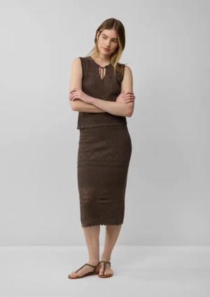 s.Oliver Minirock Ajourstrick-Rock im Slim Fit