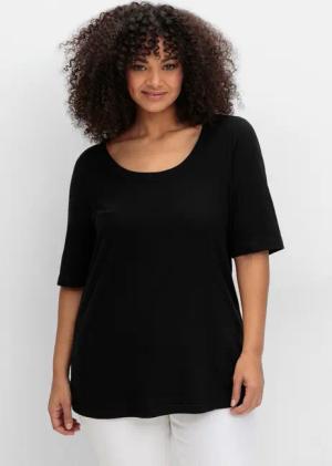 Sheego T-Shirt Rippshirt
