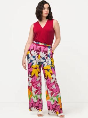 Ulla Popken Funktionshose Jersey-Overall weites Bein