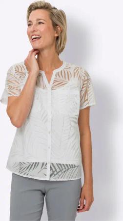Sieh an! Klassische Bluse Kurzarm-Bluse