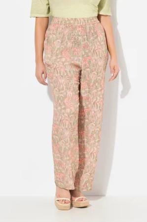 Ulla Popken Schlupfhose Hose Rose Safaridruck