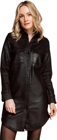 Zhrill Shirtkleid Jeanskleid TYRANA Schwarz (0-tlg)
