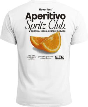 Neverless Print-Shirt Herren T-Shirt Backprint Aperitivo