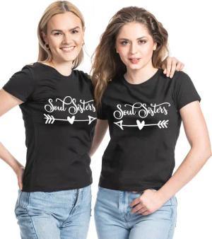 Couples Shop T-Shirt Soulsisters Beste Freunde