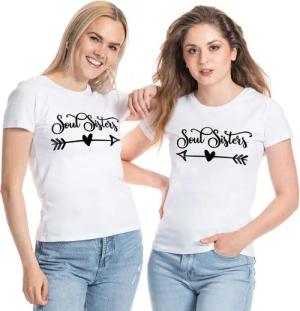 Couples Shop T-Shirt Soulsisters Beste Freunde