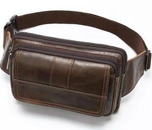YUBRO-STUDIO Bauchtasche Herren Echtleder Bauchtasche Mehrere
