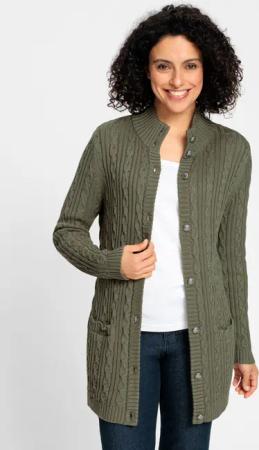 Longstrickjacke