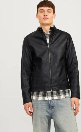 Jack & Jones Lederimitatjacke "JJEDYLAN CLEAN PU JACKET NOOS"