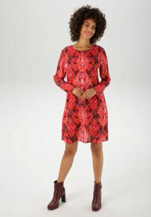 Aniston CASUAL Minikleid, mit farbharmonischem Folklore-Druck - NEUE KOLLEKTION