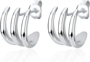 Unique Paar Creolen Unique Ohrringe für Damen aus Sterlingsilber